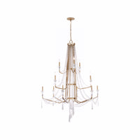 Barcelona 12 Light 3-Tier Crystal Chandelier