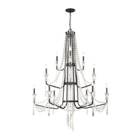 Barcelona 12 Light 3-Tier Crystal Chandelier