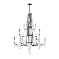 Barcelona 12 Light 3-Tier Crystal Chandelier