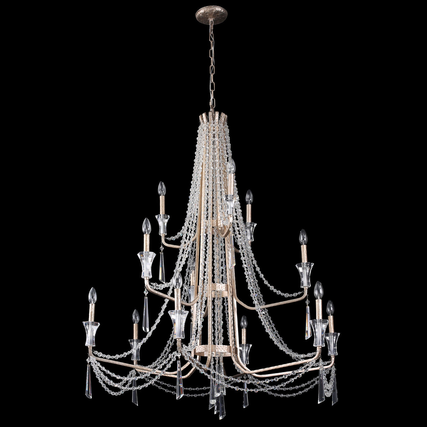 Barcelona 12 Light 3-Tier Crystal Chandelier