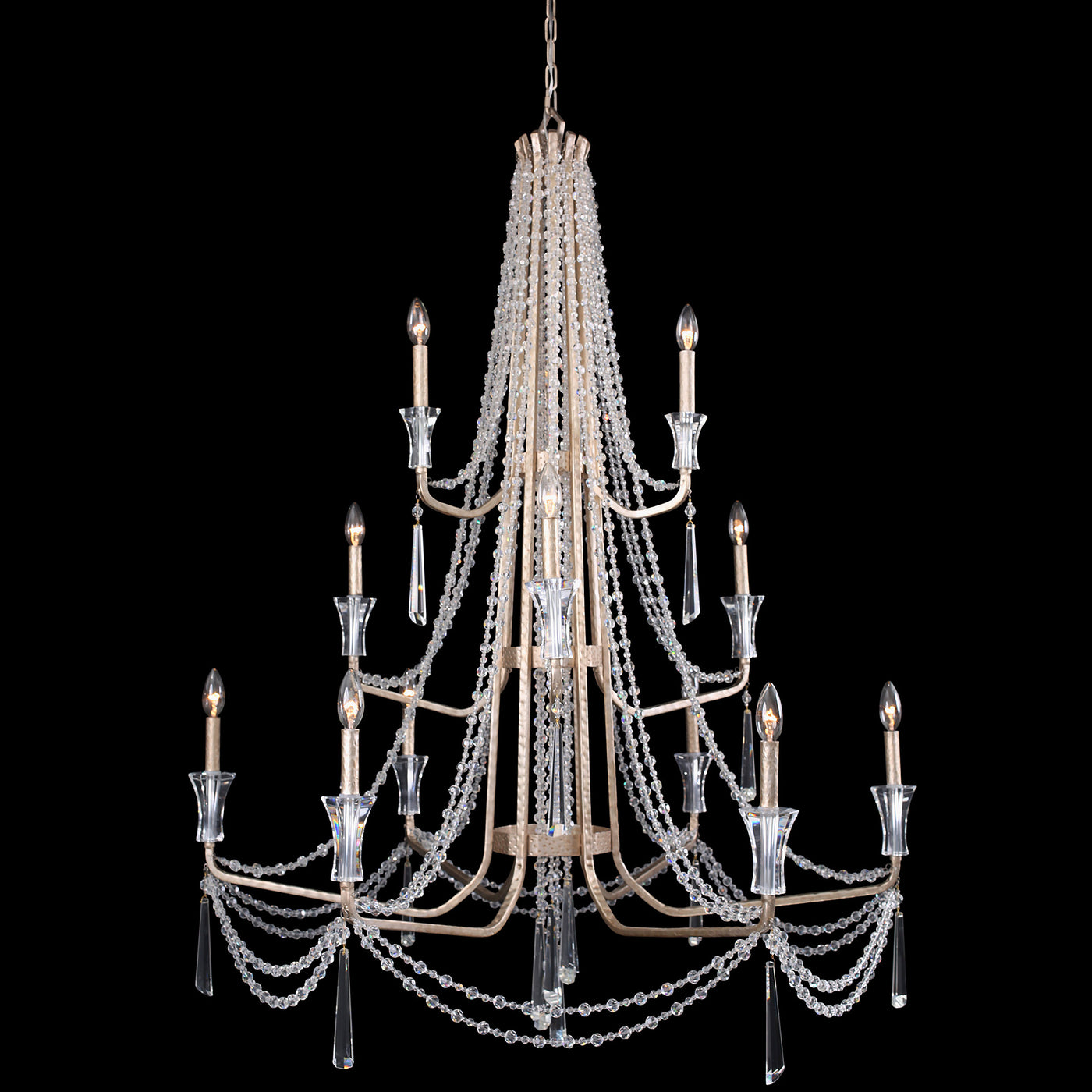 Barcelona 12 Light 3-Tier Crystal Chandelier