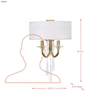 Barcelona 2 Light Wall sconce with Shade