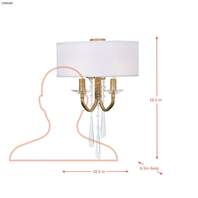 Barcelona 2 Light Wall sconce with Shade