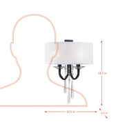 Barcelona 2 Light Wall sconce with Shade