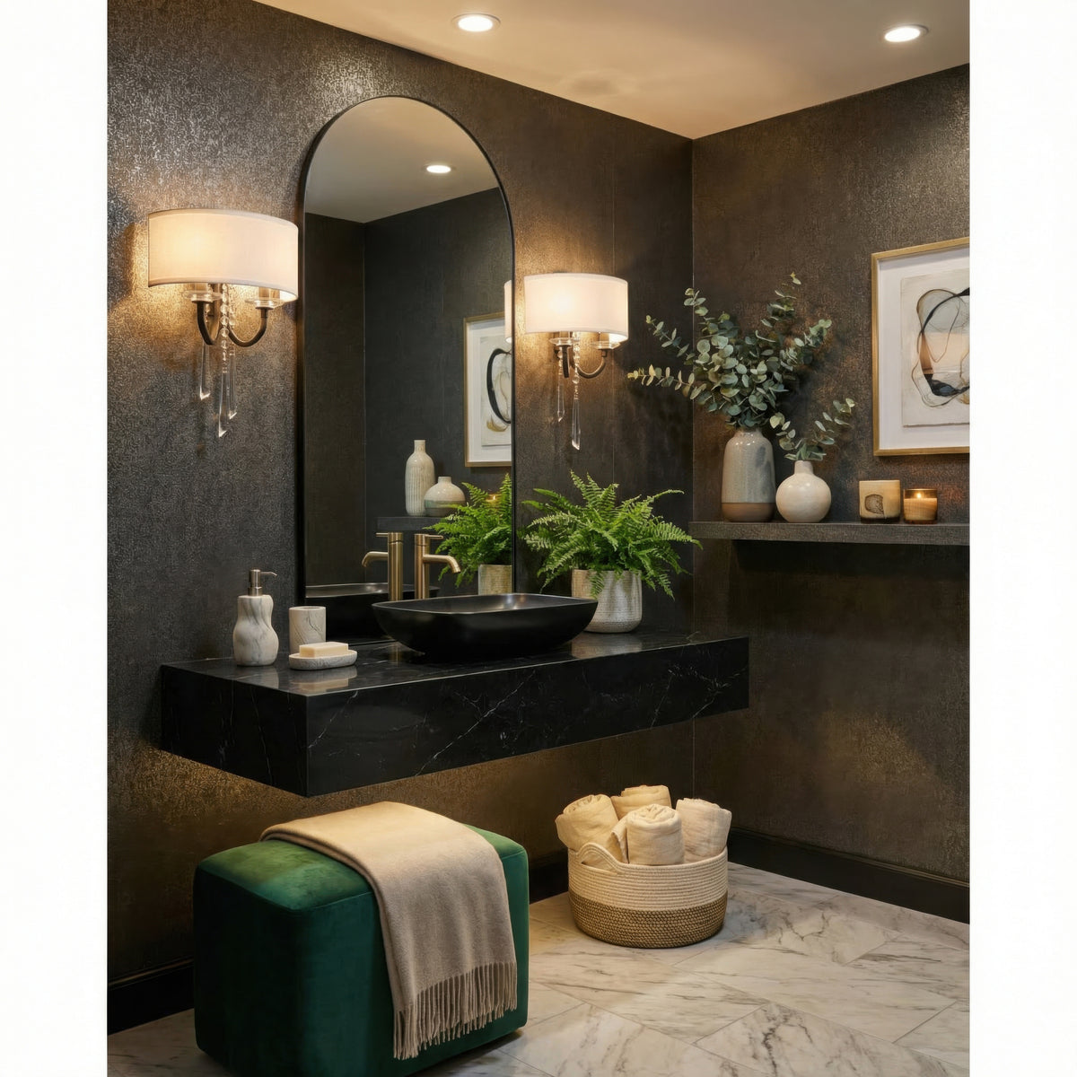 Barcelona 2 Light Wall sconce with Shade