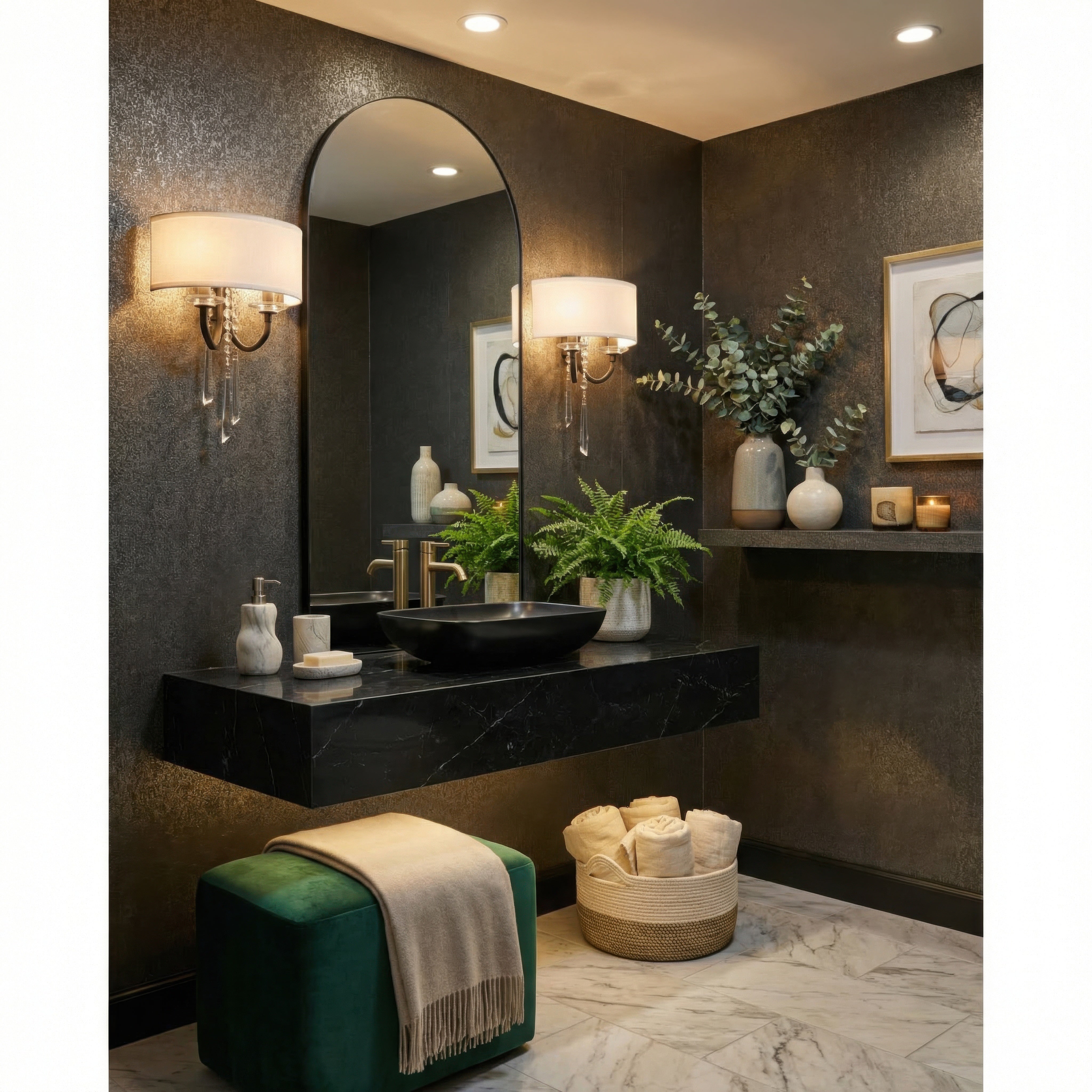 Barcelona 2 Light Wall sconce with Shade