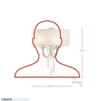 Barcelona 2 Light Wall sconce with Shade
