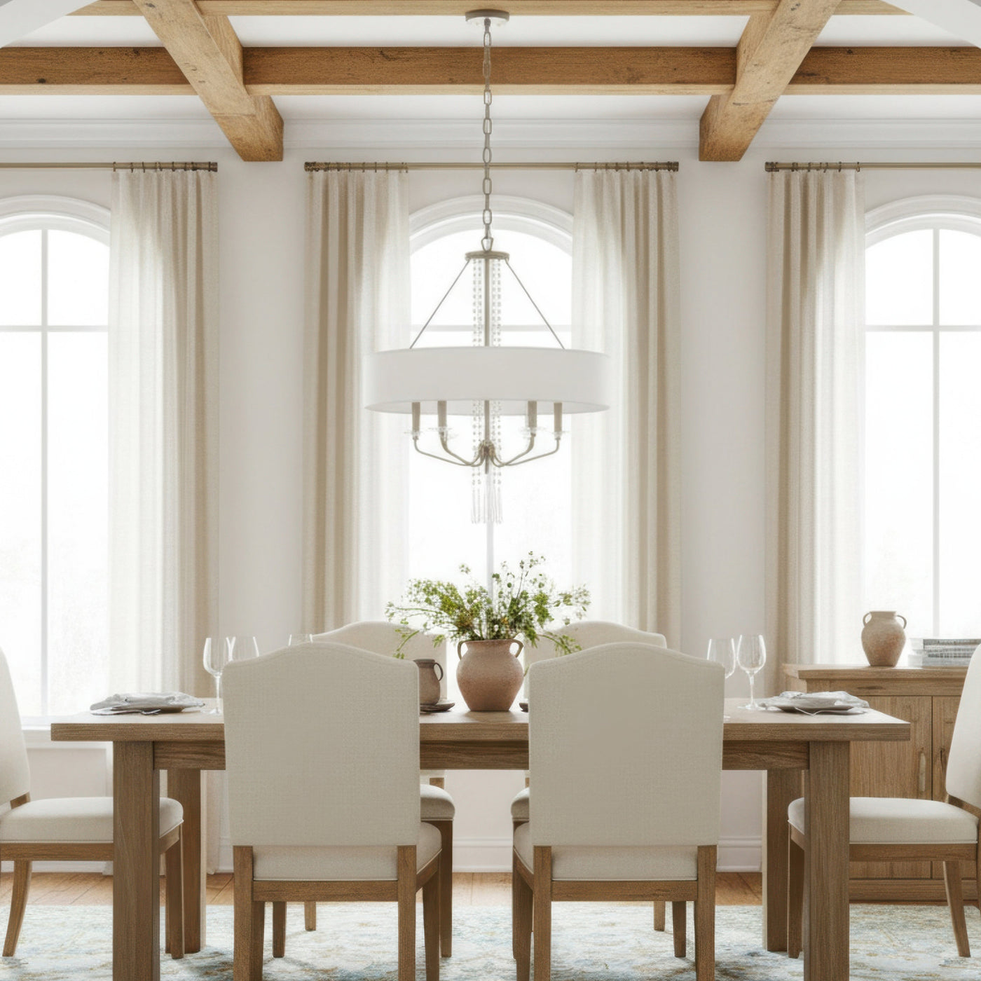 Barcelona 6 Light Pendant w/Shade
