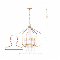 Barcelona 7 Light Crystal Pendant
