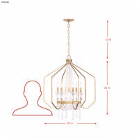 Barcelona 7 Light Crystal Pendant