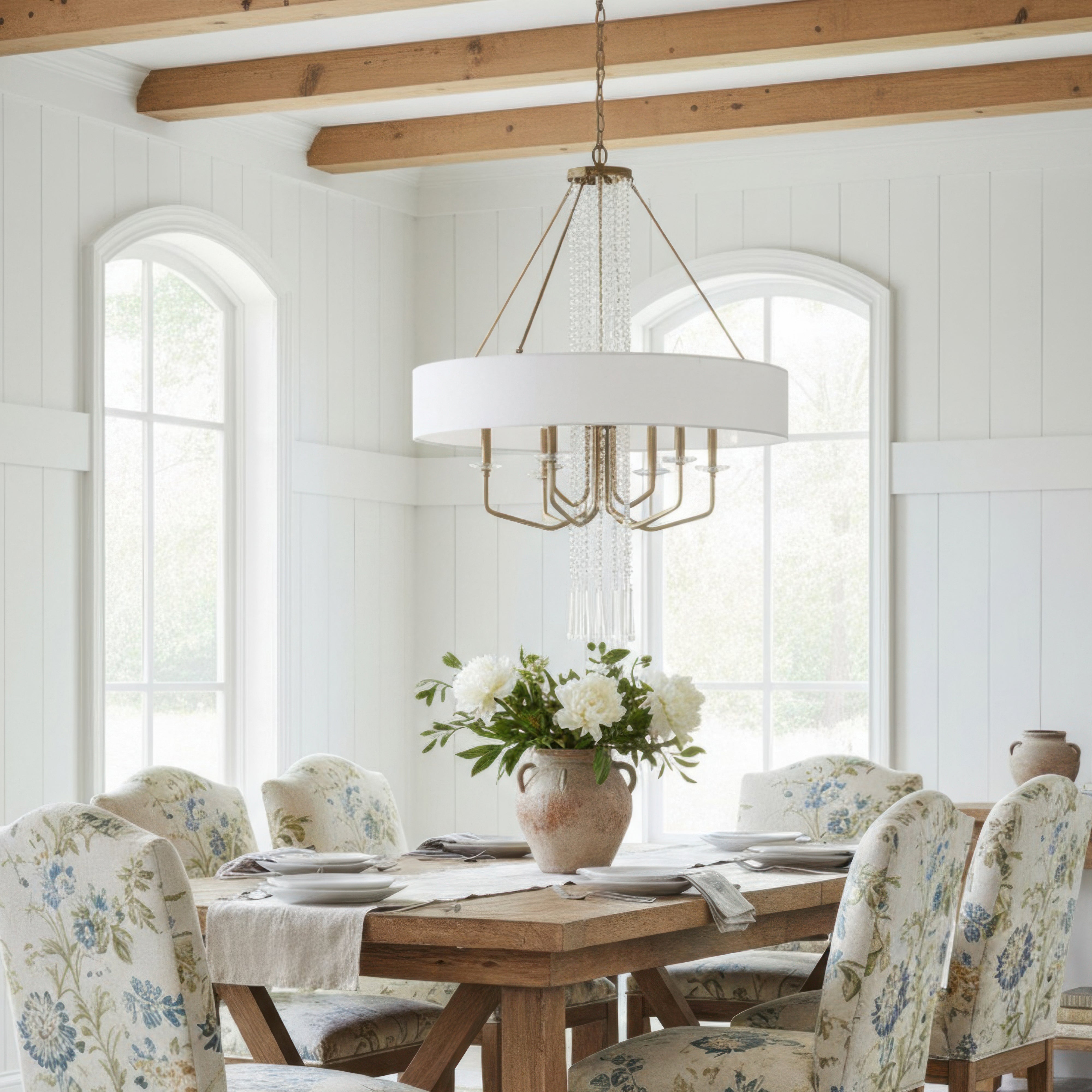 Barcelona 9 Light Pendant w/Shade