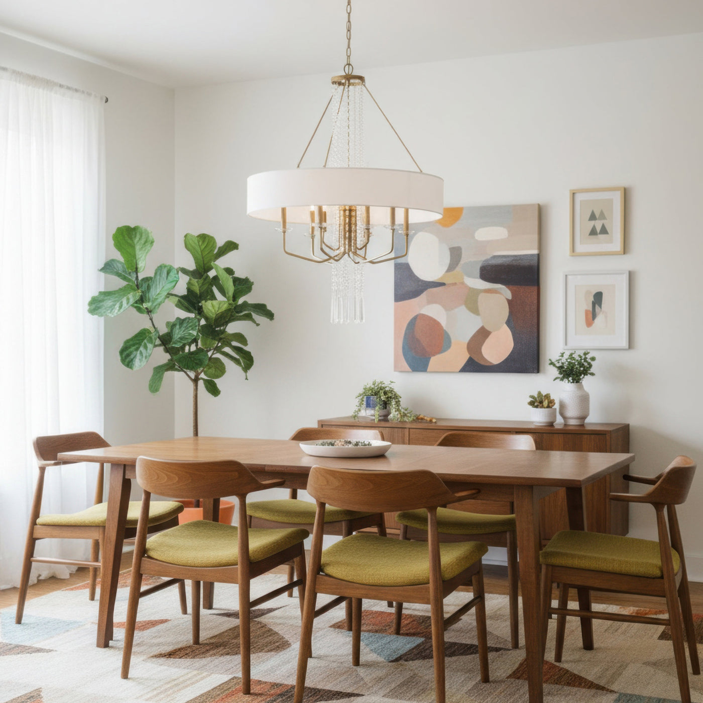 Barcelona 9 Light Pendant w/Shade