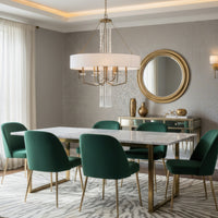 Barcelona 9 Light Pendant w/Shade