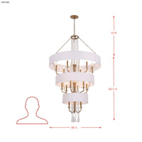 Barcelona 15 Light Pendant w/Shade