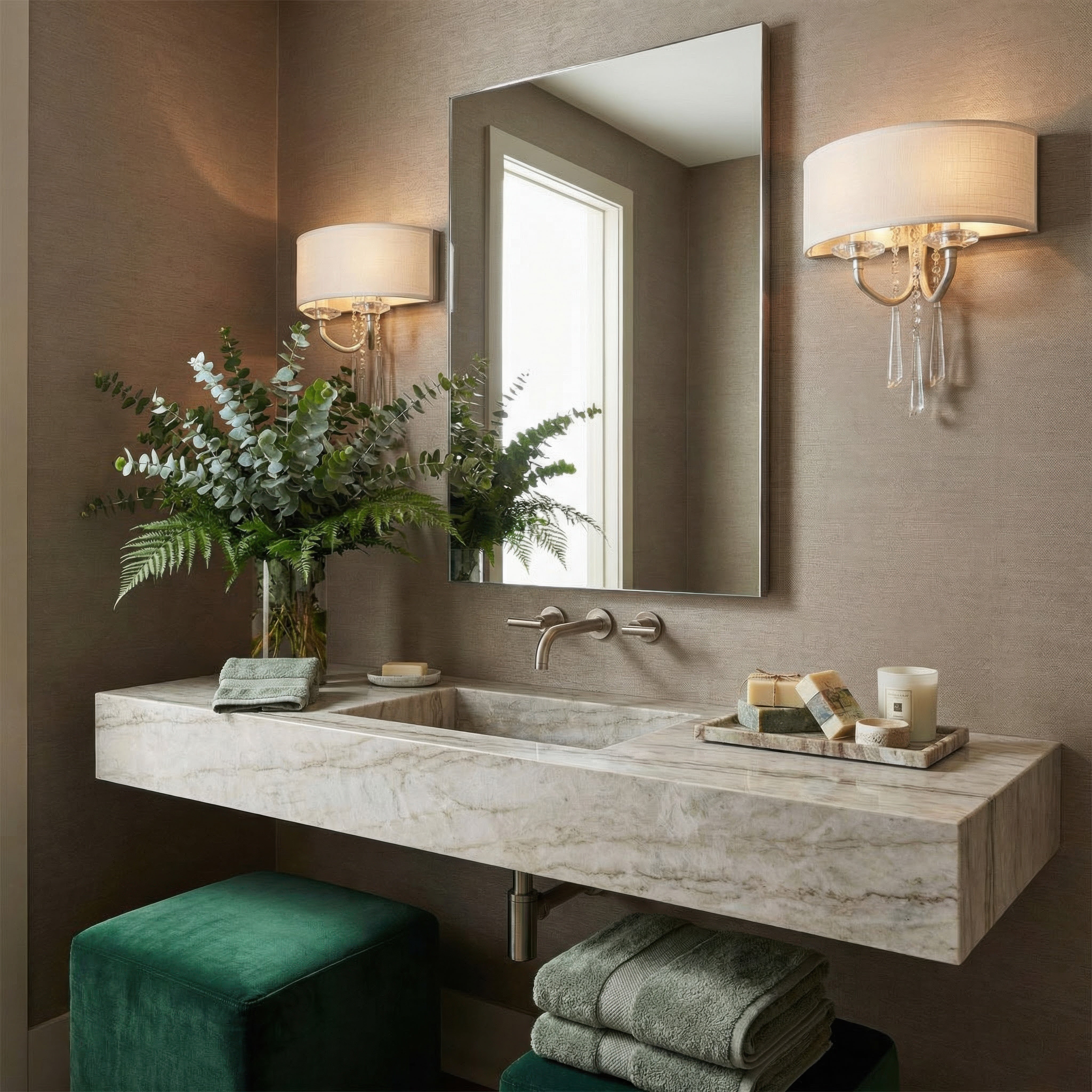 Barcelona 2 Light Wall sconce