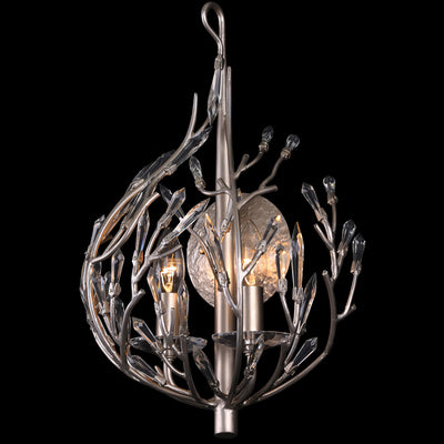 Bask 2 Light Crystal Wall Sconce
