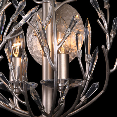 Bask 2 Light Crystal Wall Sconce