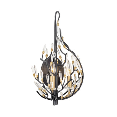 Bask 2 Light Crystal Wall Sconce