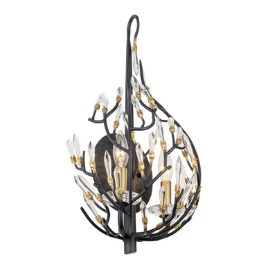 Bask 2 Light Crystal Wall Sconce