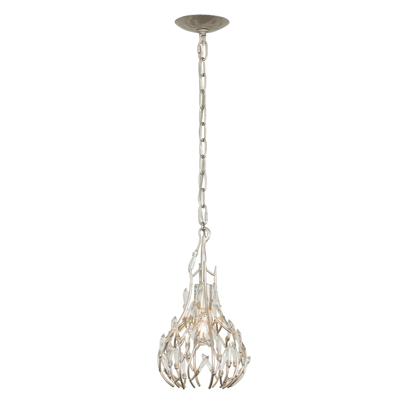 Bask 1 Light Crystal Mini Pendant