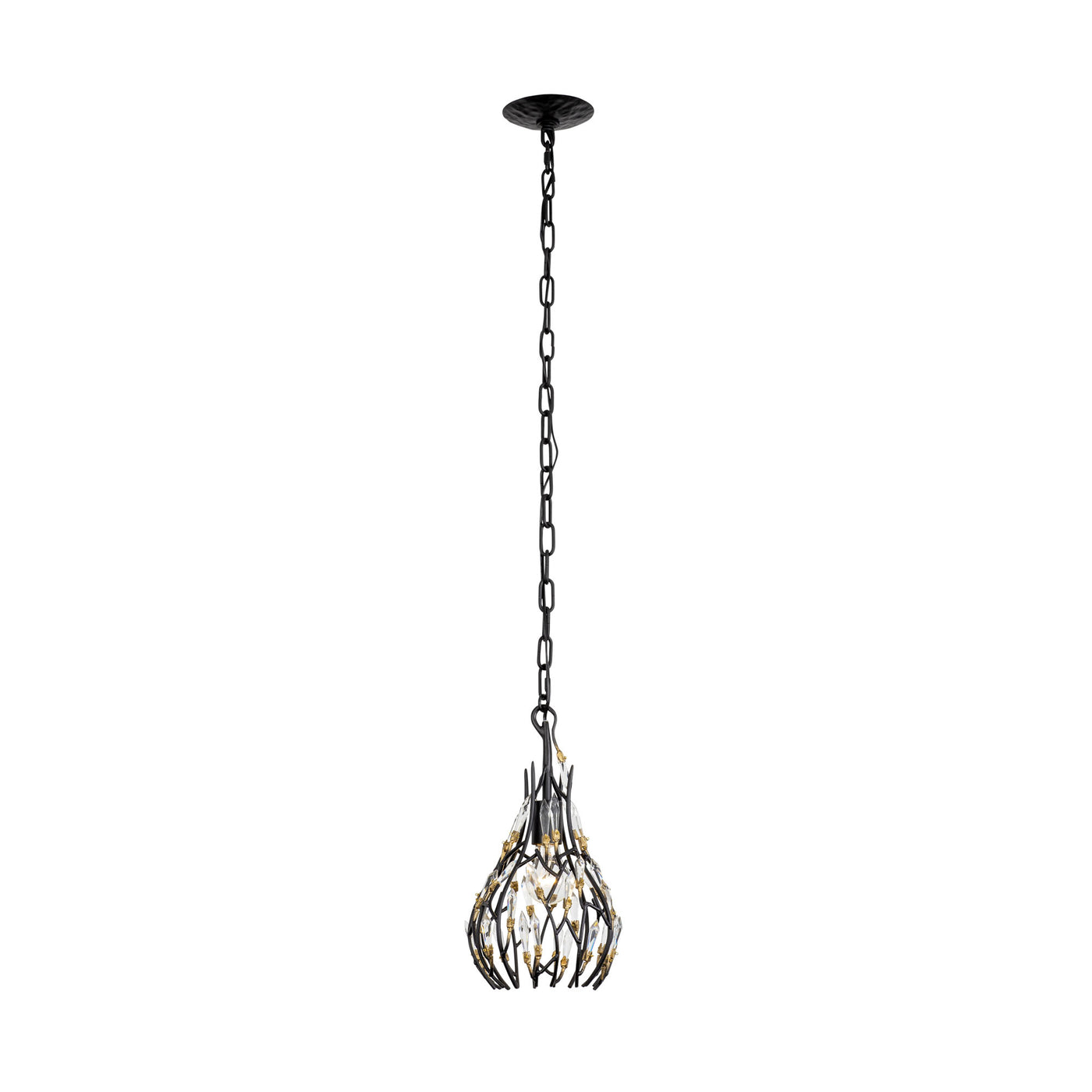 Bask 1 Light Crystal Mini Pendant