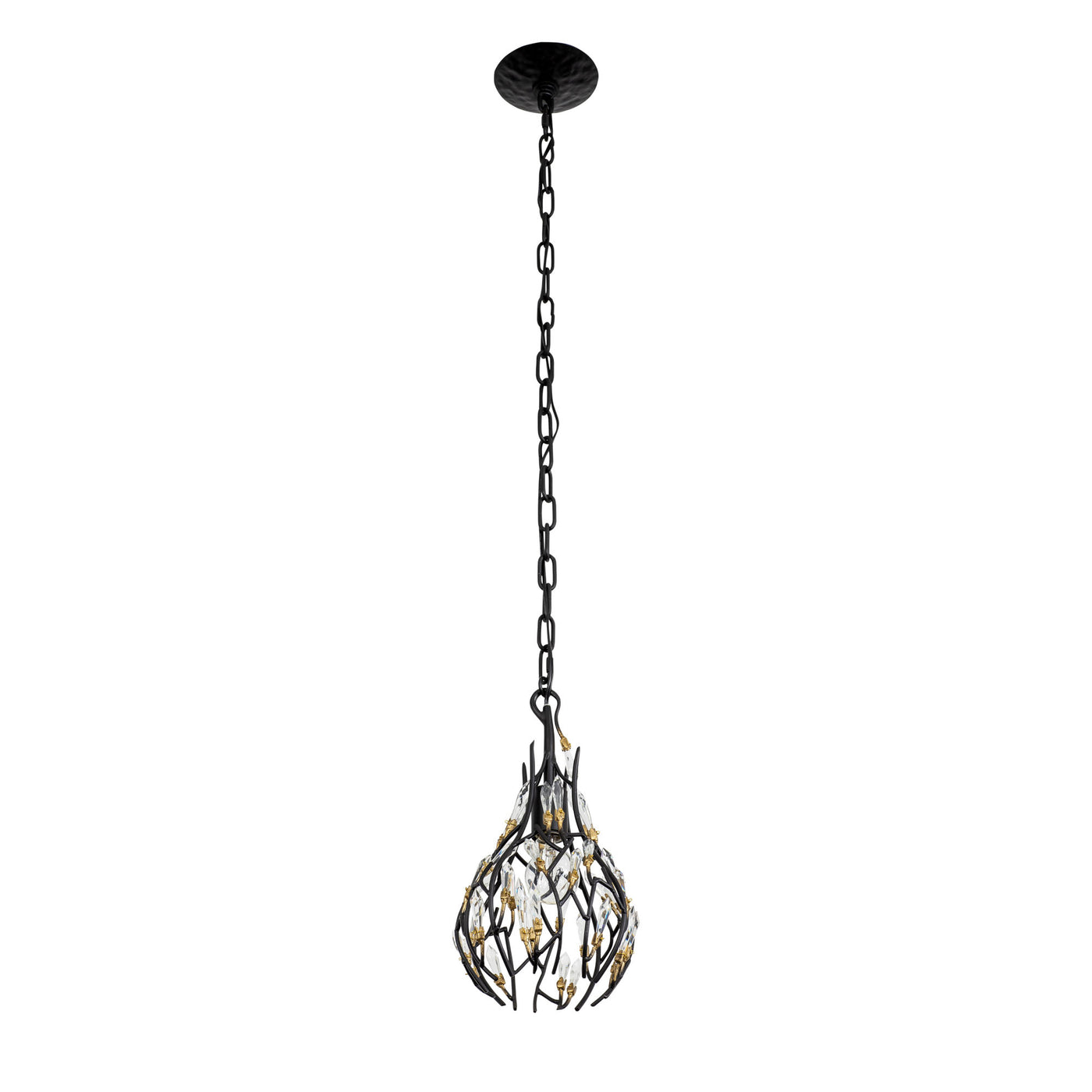 Bask 1 Light Crystal Mini Pendant