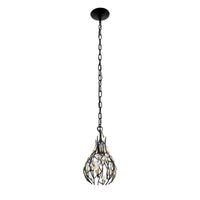 Bask 1 Light Crystal Mini Pendant