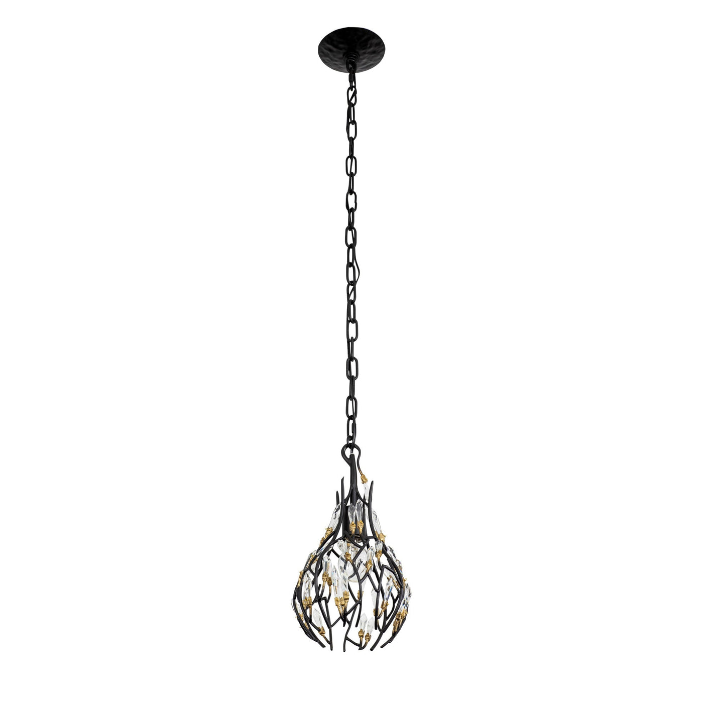 Bask 1 Light Crystal Mini Pendant