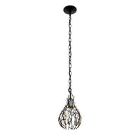 Bask 1 Light Crystal Mini Pendant