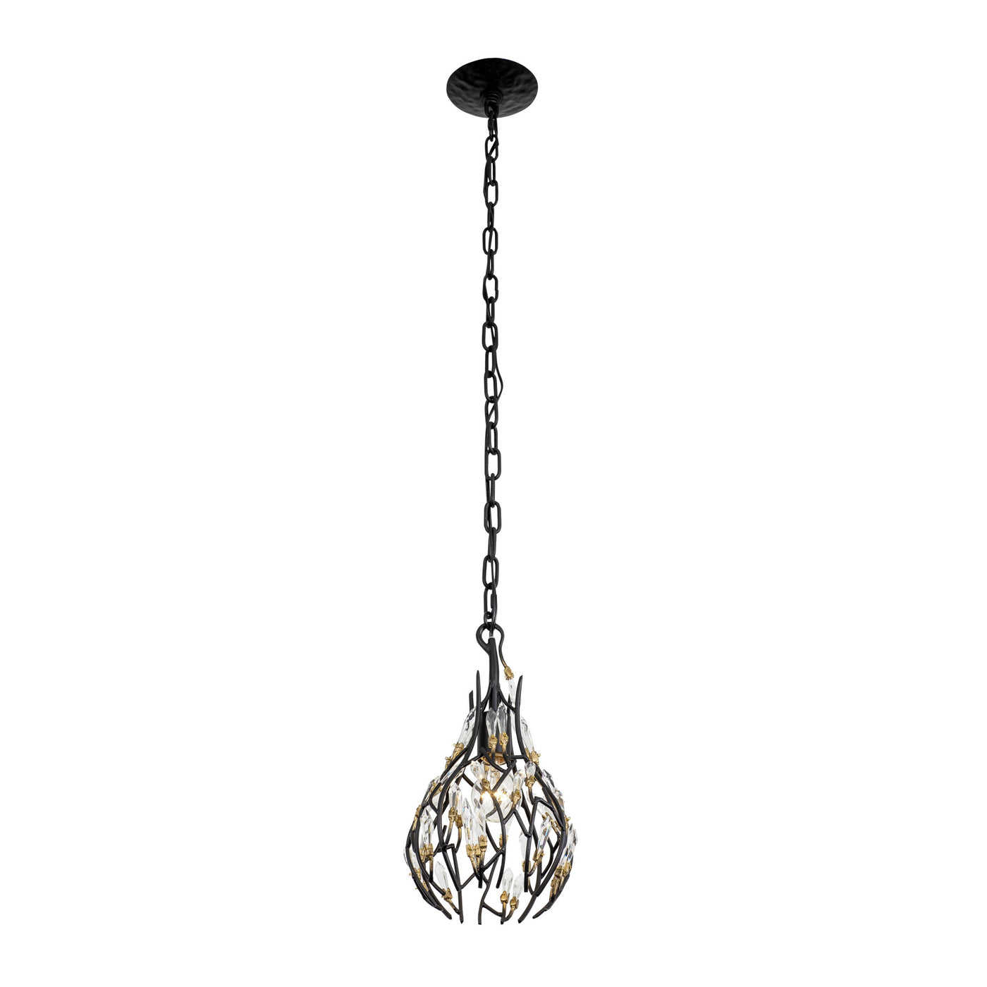 Bask 1 Light Crystal Mini Pendant