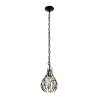 Bask 1 Light Crystal Mini Pendant