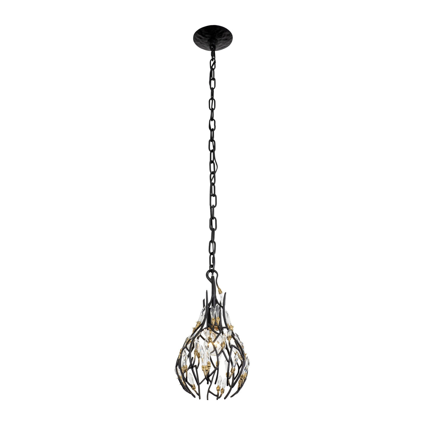 Bask 1 Light Crystal Mini Pendant