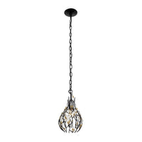 Bask 1 Light Crystal Mini Pendant
