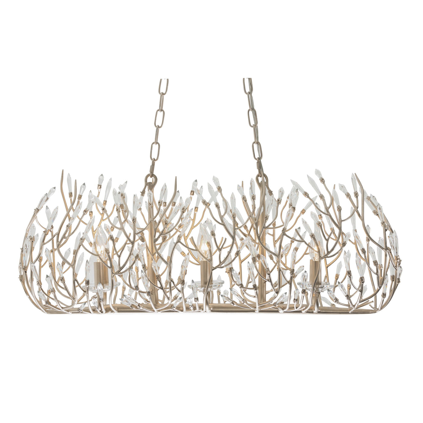 Bask 6 Light Crystal Linear Pendant