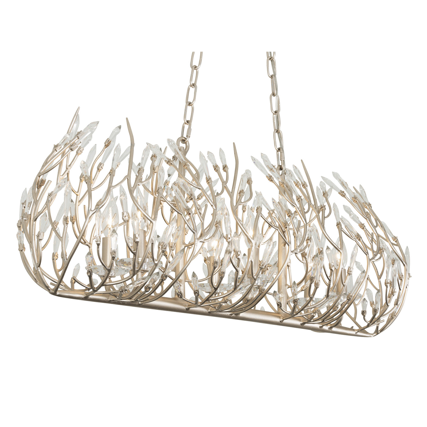 Bask 6 Light Crystal Linear Pendant