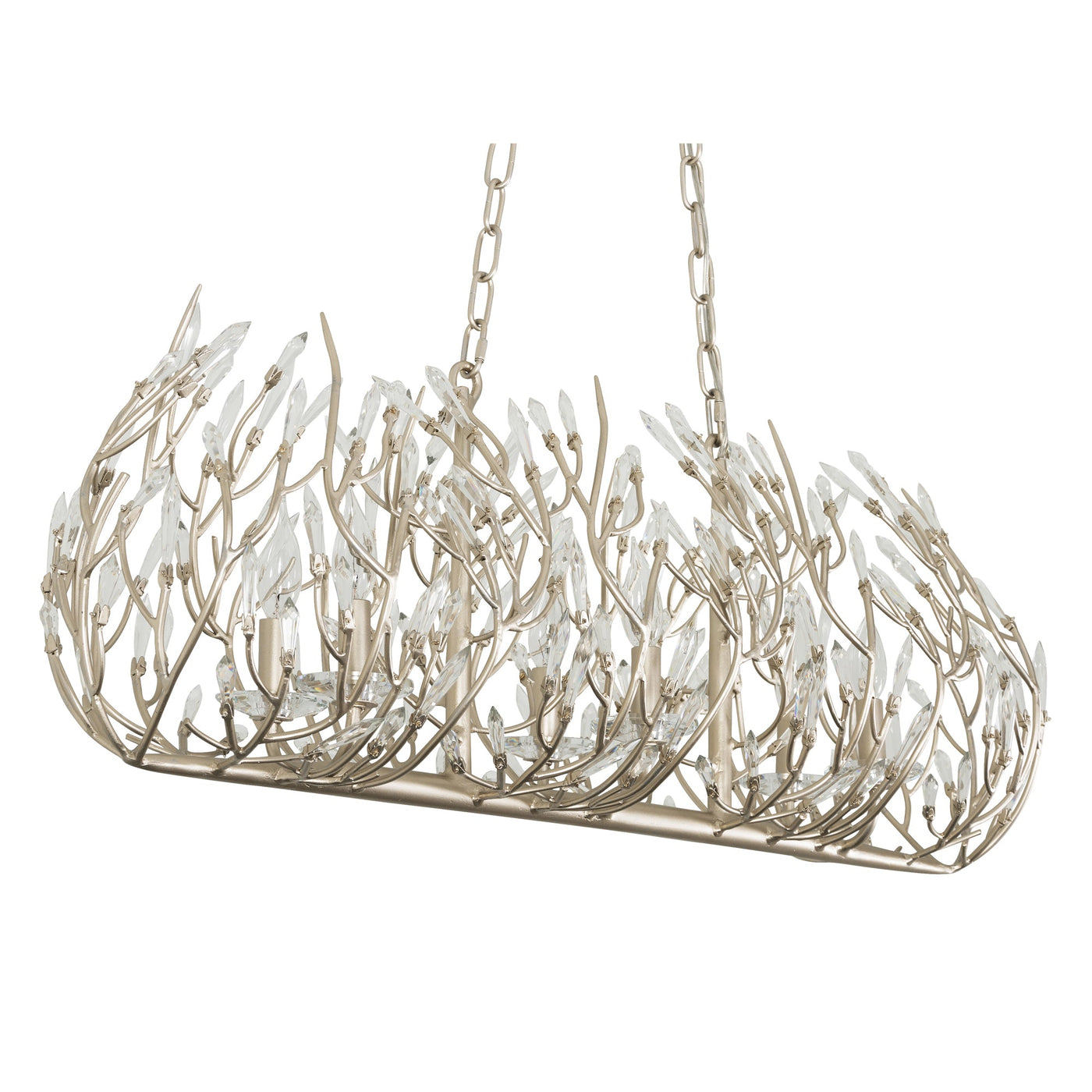Bask 6 Light Crystal Linear Pendant
