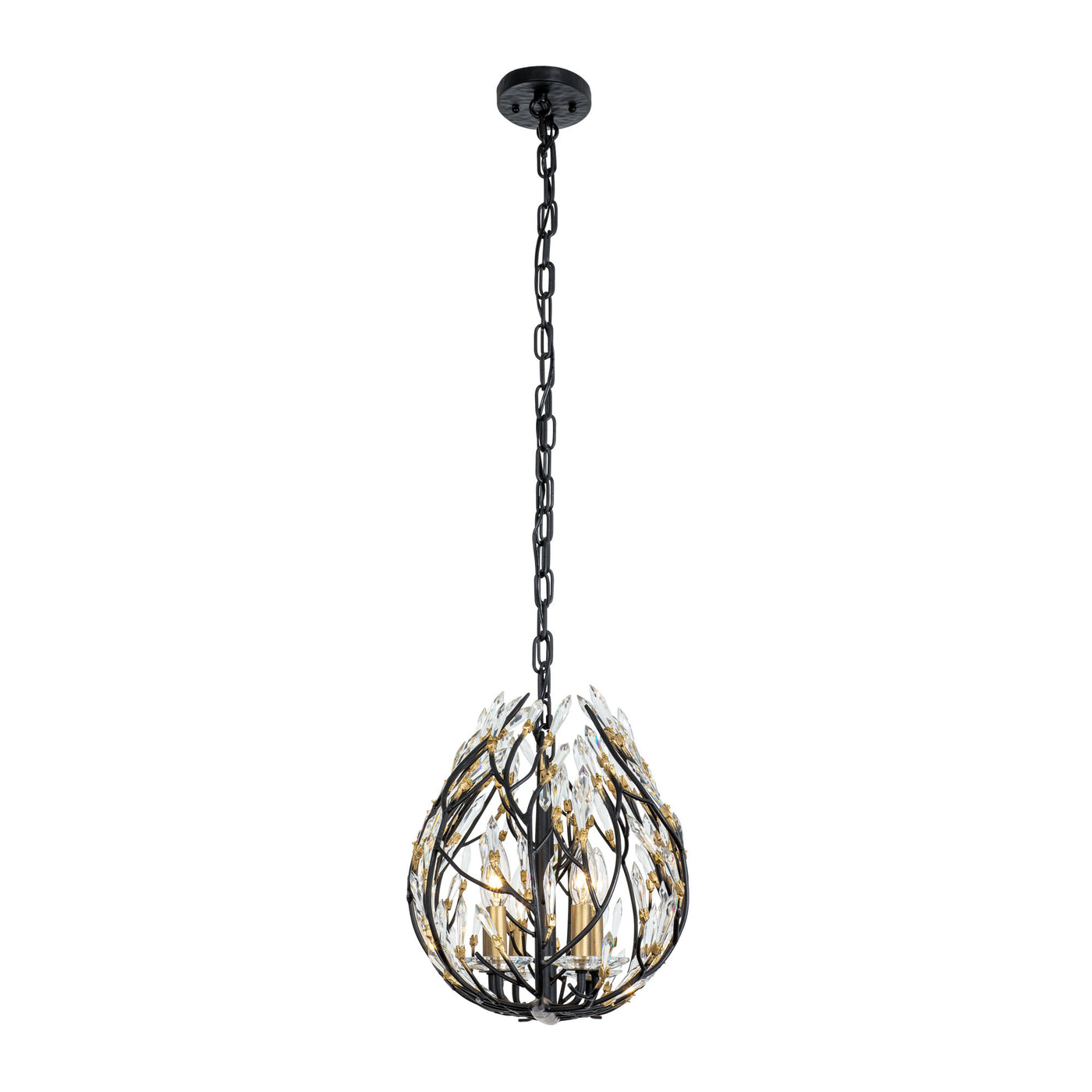 Bask 6 Light Crystal Linear Pendant