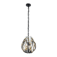 Bask 6 Light Crystal Linear Pendant