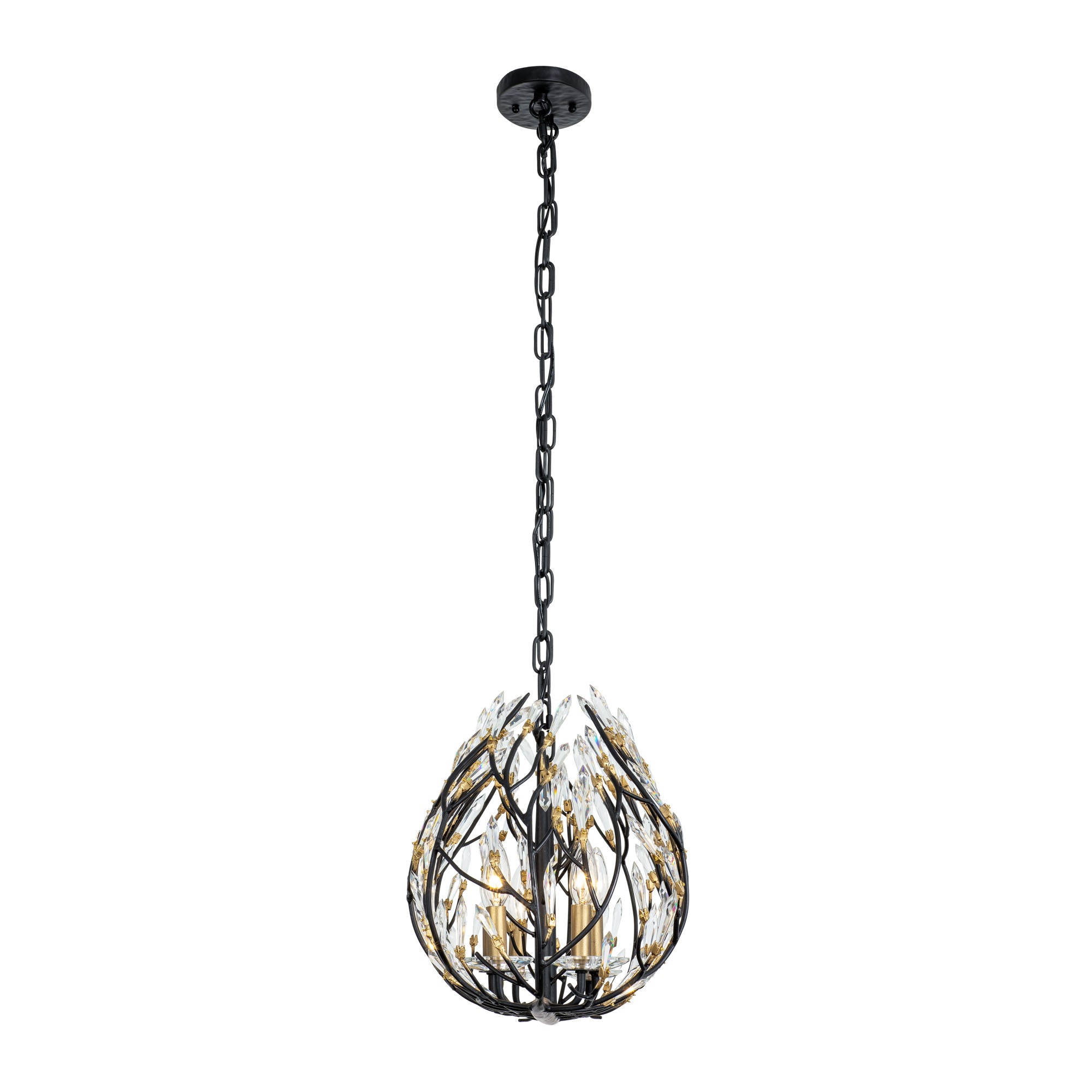 Bask 6 Light Crystal Linear Pendant