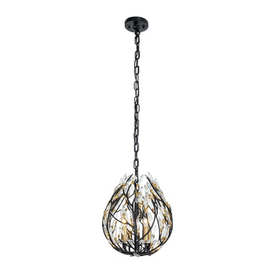 Bask 6 Light Crystal Linear Pendant