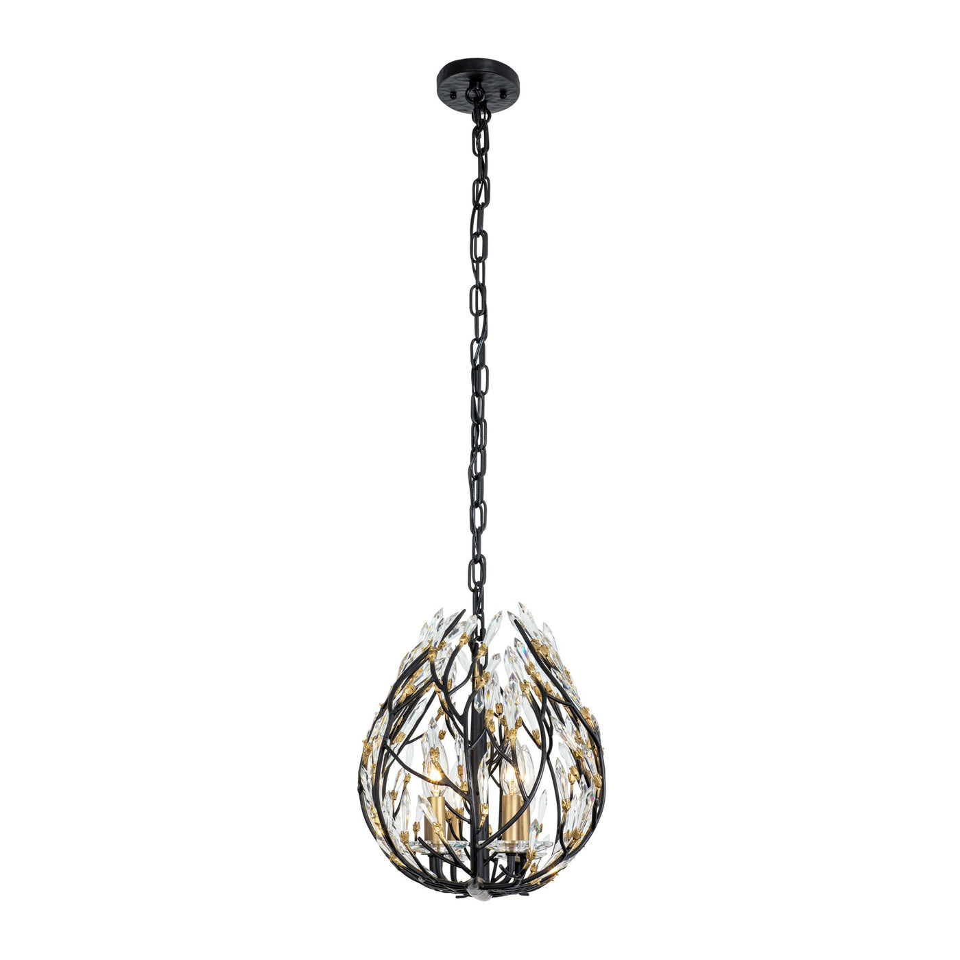 Bask 6 Light Crystal Linear Pendant