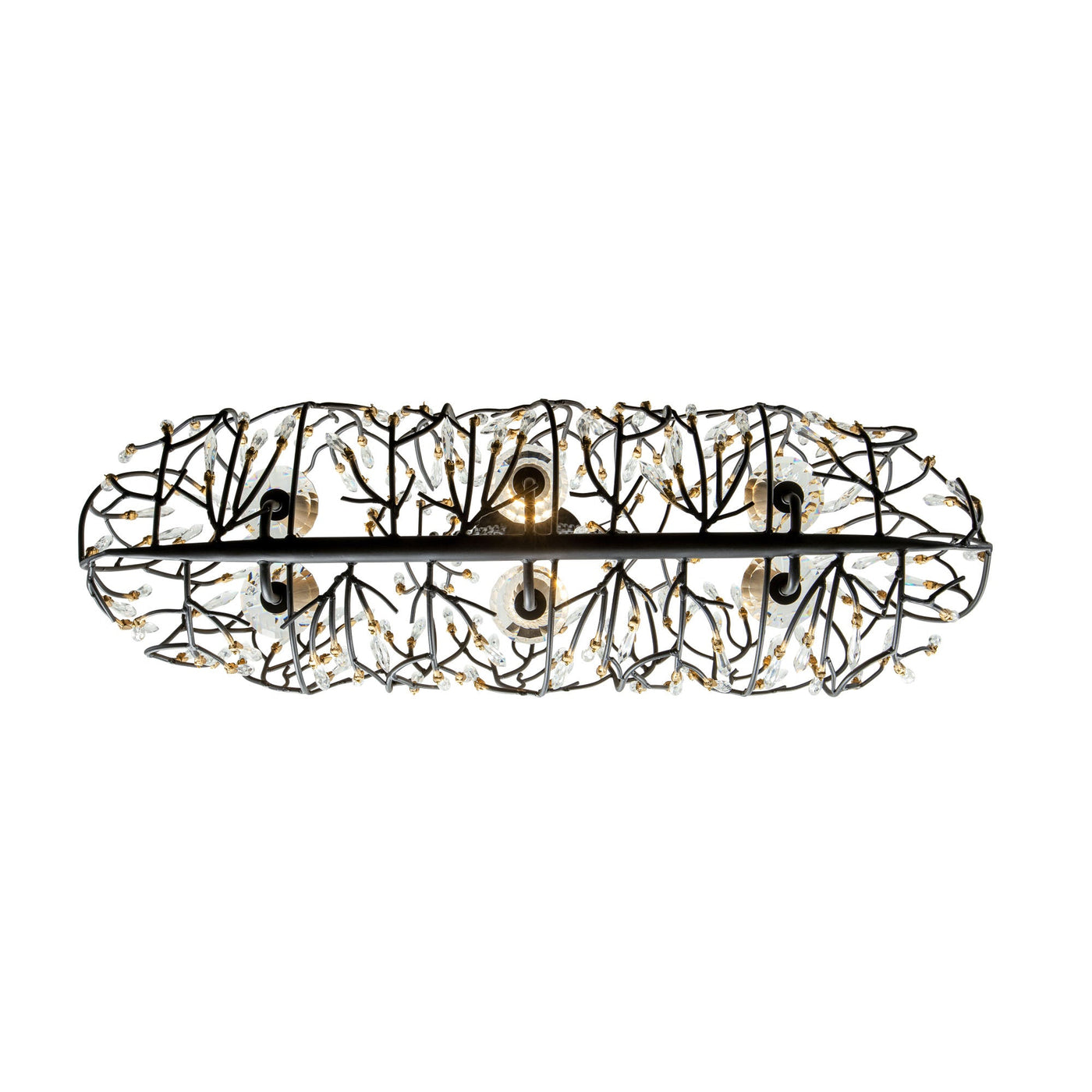 Bask 6 Light Crystal Linear Pendant