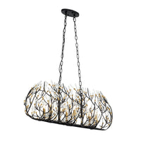 Bask 6 Light Crystal Linear Pendant