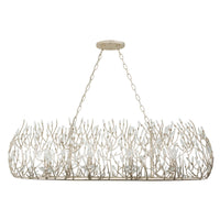Bask 8 Light Crystal Linear Pendant