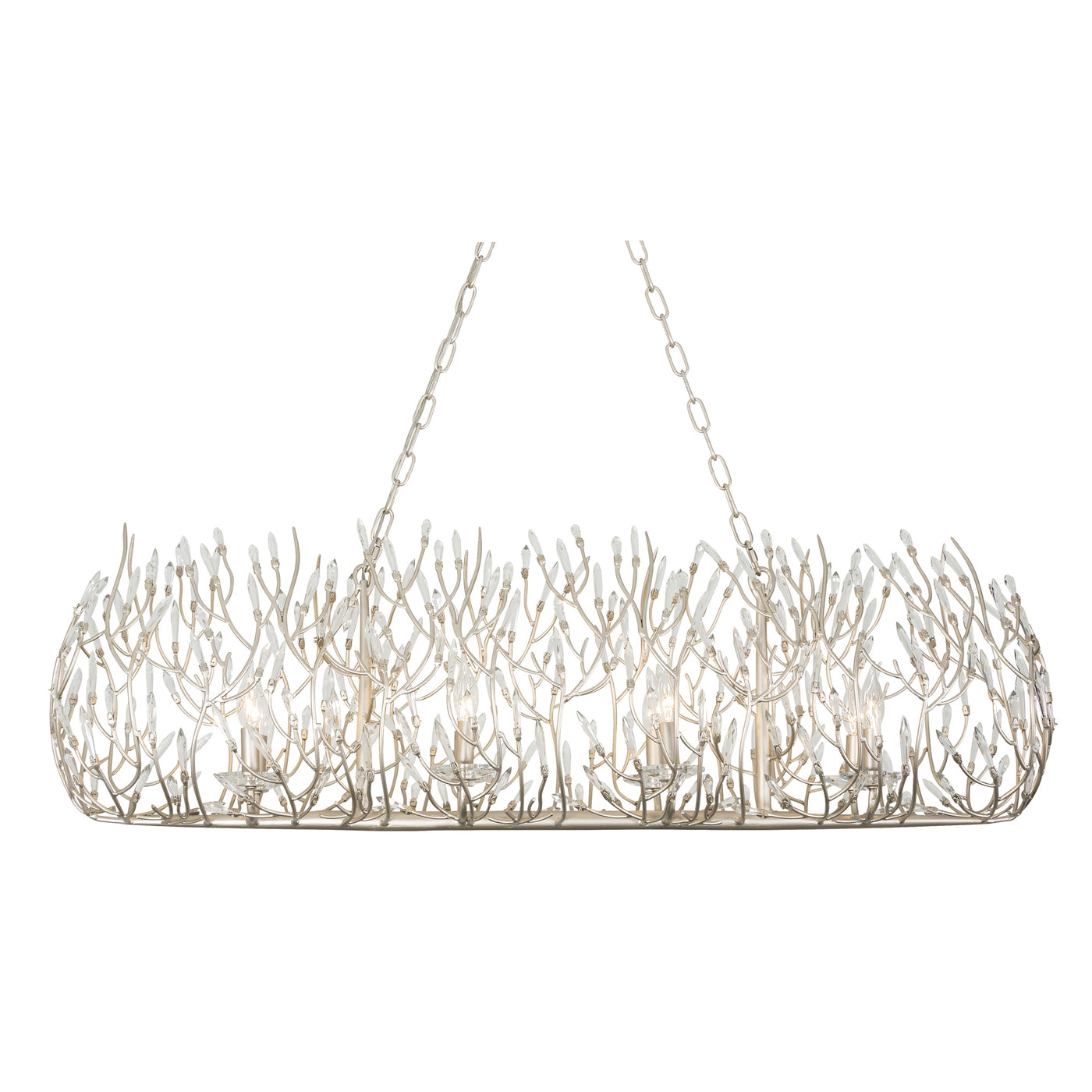 Bask 8 Light Crystal Linear Pendant