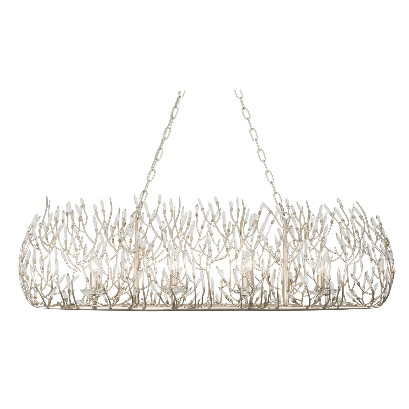 Bask 8 Light Crystal Linear Pendant