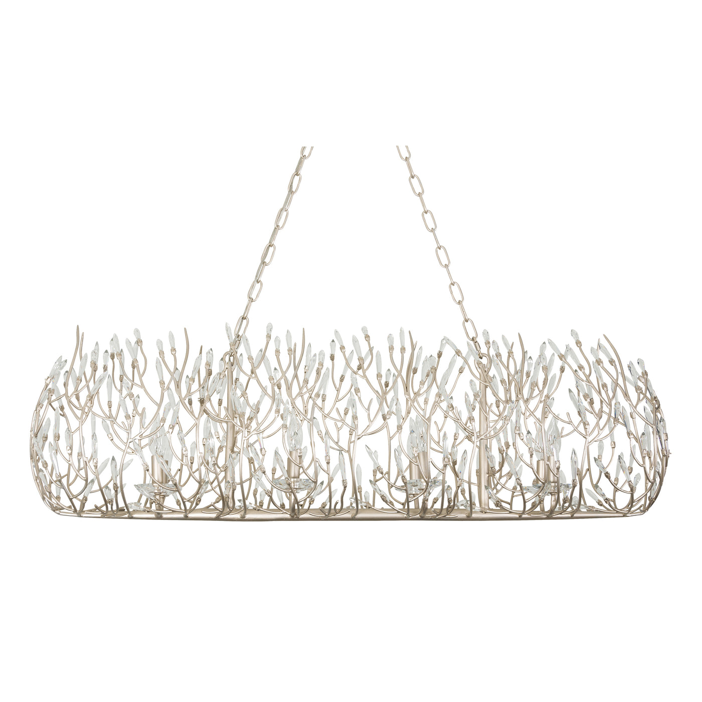 Bask 8 Light Crystal Linear Pendant