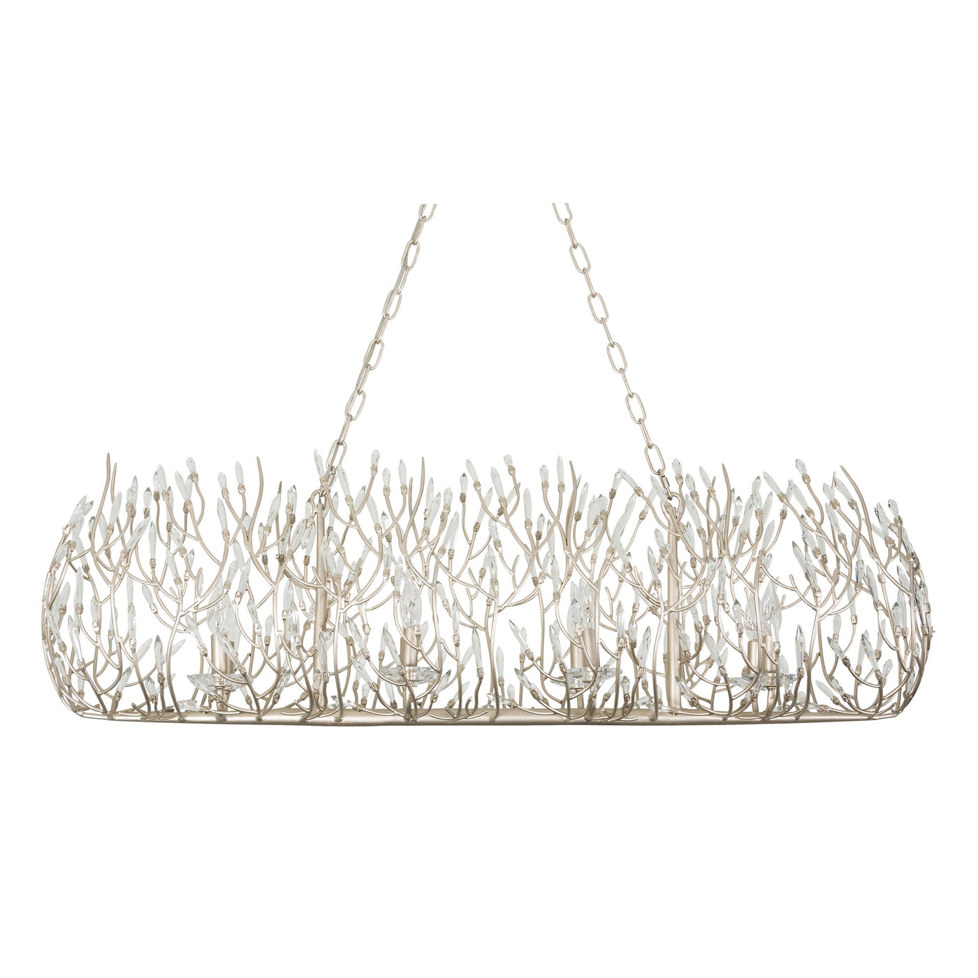 Bask 8 Light Crystal Linear Pendant
