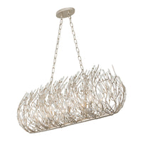 Bask 8 Light Crystal Linear Pendant