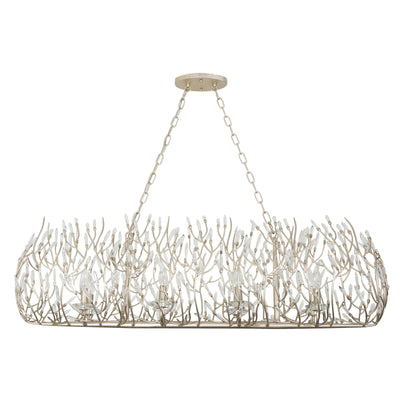 Bask 8 Light Crystal Linear Pendant